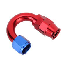 Fuel Line End Fitting AN10 Aluminum Alloy Oil Adapter Red Blue 180
