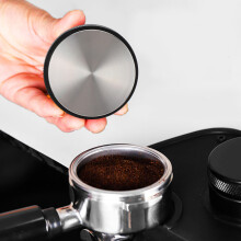 58mm Black Stainless Steel Coffee Tamper for Perfect Grounds