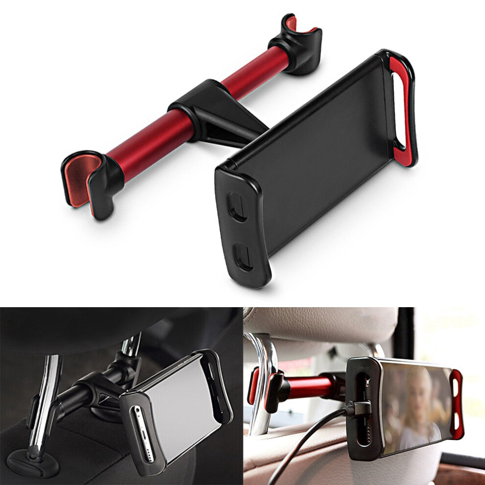 Car Headrest Mount 360 Rotating Tablet Phone Holder For Backseat Red 4921389441962
