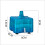 Mini-Blauer Aquariumfilter 885,5 cm quadratisch 1