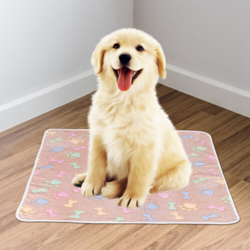 Kuschelmatte Hund Katze Pfotenmuster 76x104cm 2