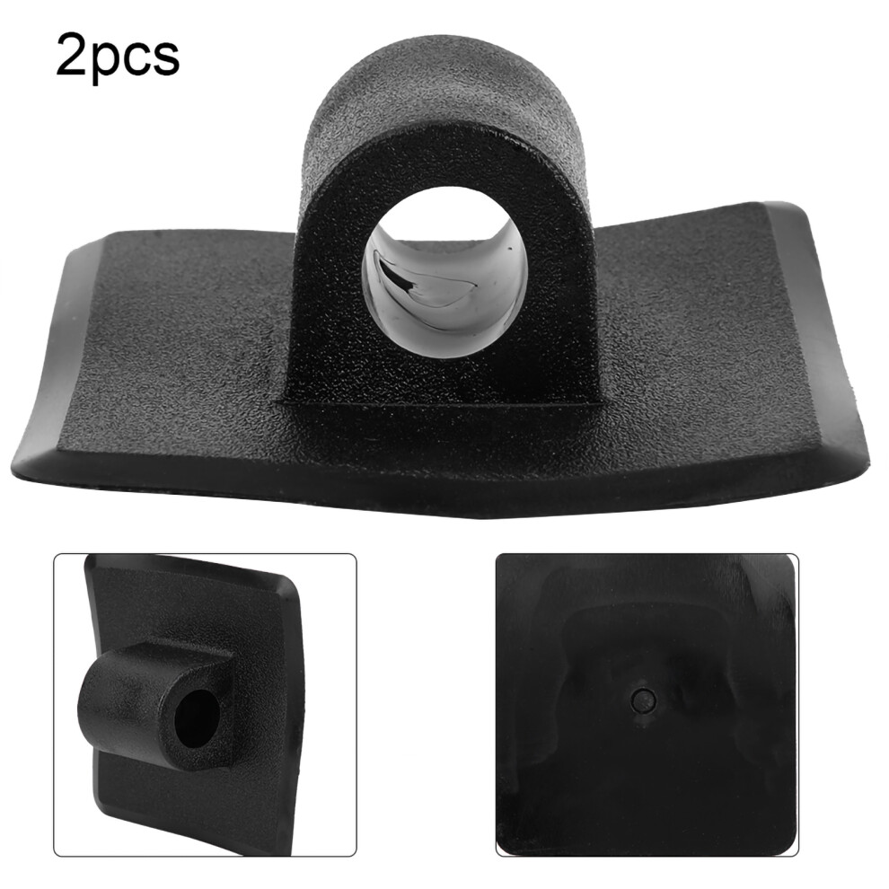 Motor Stand Clips Â 2Pcs Plastic Mounts For Kayak Boat Engine Canoe Black 4941389445562