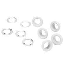 8mm Ösen-Außennieten-Set Rostbeständiges Metall Lederreparaturwerkzeug Weiß