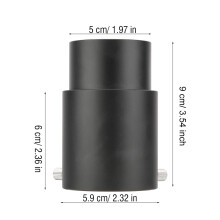 2-Zoll-Metall-Teleskop-Okularverlängerung 60-mm-Durchmesser robuste Aluminiumlegierung