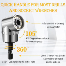 18Pcs Bit Holder Keychains 3 Pcs 1/4 3/8 1/2 Inch Socket Portable Hex Shank Screwdriver Impact Drill Bit Holder
