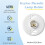 6Pcs Medium Base E26 Lampholder Keyless Top Lamp Holder Ceiling Light Sockets White Phenolic Bulb Socket CFL Lampholder 2