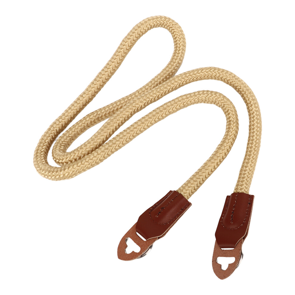 Portable Cowhide Nylon Camera Neck Strap For Dslr, Khaki, 106Cm 7671389446678