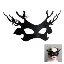 Halloween-edderkop-pandebånd eller -maske i filt og sort gaze