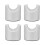 4pcs HIFI Cable Stand Booster Holder Support Frame Anti-Shock Foot Multi-Function Speaker Cable Trailing Pad Silver 1