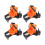 4PCS Right Angle Corner Clamps, ABS, 8.5x8cm, 5-22mm Support 1