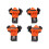 4PCS Right Angle Corner Clamps, ABS, 8.5x8cm, 5-22mm Support 15