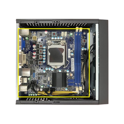 M09 HTPC Host  ITX Computer Chassis  Power Supply Industrial Control Chassis Home Desktop Computer Case 1