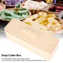 1,2 kg Silikon-Seifenbox, Naturholz 28,5x9,5x9 cm