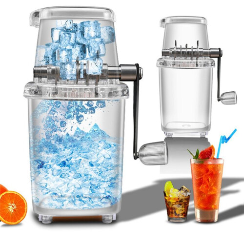 Ice Crusher Manuelle Ice Crusher Machine1.25L EismüHle Ice- Drinks Chopper,Haushaltsbedarf,Sommerbedarf 2