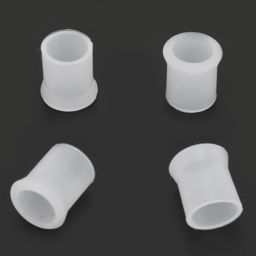 100pcs Disposable Rubber Pipe Tips for Cigarette Pipes – Black/White, Small & Big 2