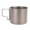(8cm Cup) Titanium Camping Cup Foldable Handle 2