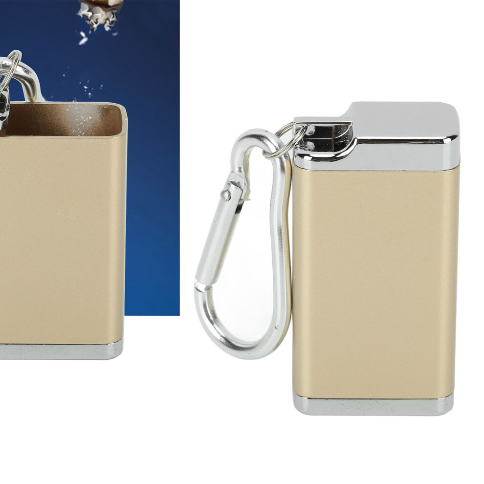 Gold/Light Zinc Alloy Portable Cigarette Ashtray 30X56mm Weight