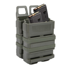 Double Ammo Holder Carrier Molle System, Army Green, 10.5x7.5cm
