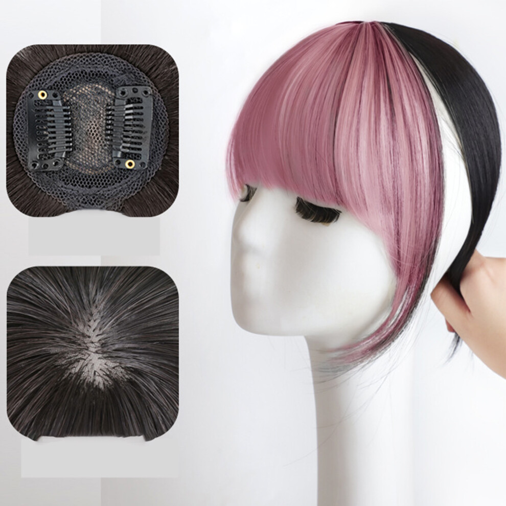 Reach-Tools Unisex Pink (Pink) Women\'S Invisible Forehead Bangs Wig Piece
