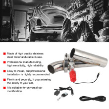 2in Stainless Steel Y Pipe Car Exhaust CutOut Kit Remote Control Universal