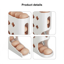 (Milky White) Fridge Egg Box - Slide Design, Space Saving