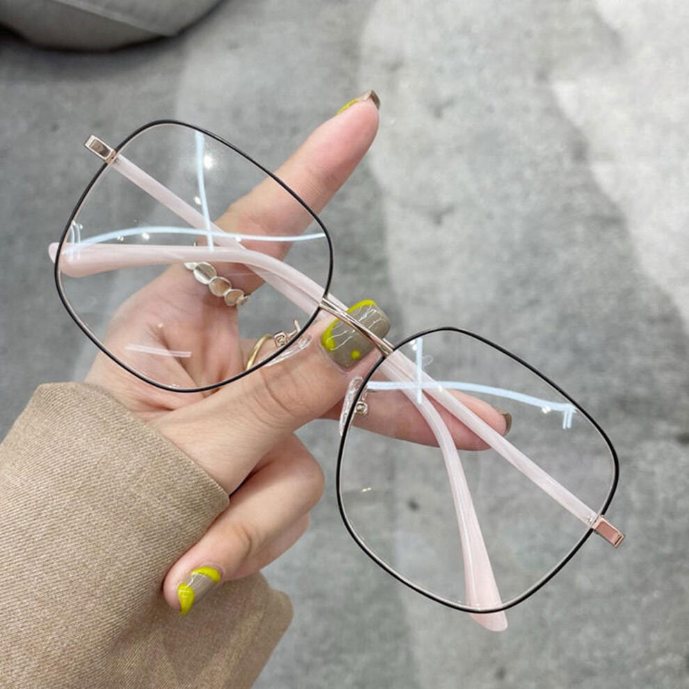Creation-3C (Black Rose Gold, 600 Degrees) Blue Light Blocking Glasses For Women - Lightweight & Stylish
