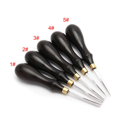 (1) Leather Edge Beveler Tool, Wood Handle, DIY Craft