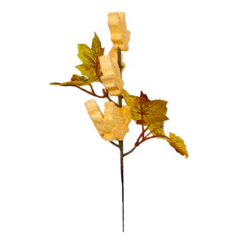 Foam & Plastic Maple Leaf Pumpkin Cutout21cm