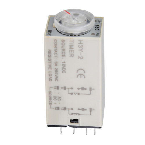 H3Y-2 Power On Delay Relay 8-Pin 12VDC 60S Auto Control Timer