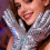 Women\'s Silver Glitter Gloves for Dance & Party 7