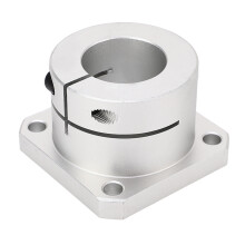Square D40 Linear Bearing Block with Shaft Bracket, Gcr15 Steel