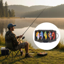 (Five color, 15g) 3D Metal VIB Lure with Butterfly Design - 50 Chars