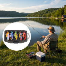 (Five color, 7g) 3D Metal VIB Lure with Butterfly Design - 50 Chars
