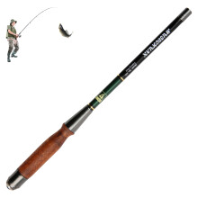 (Panda black, 1.2m shrinkage 25cm) Short Durable Fishing Rod for River & Sea
