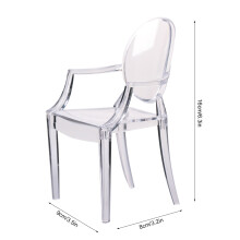 1/6 Puppenhaus-Sessel - 9x8x16 cm, 58 g, klar