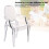 Dollhouse Accessory Clear Plastic Armchair 1/6 1