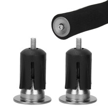 Aluminum Alloy Bike Handlebar End Caps 38mm Titanium Color (2 Pack)