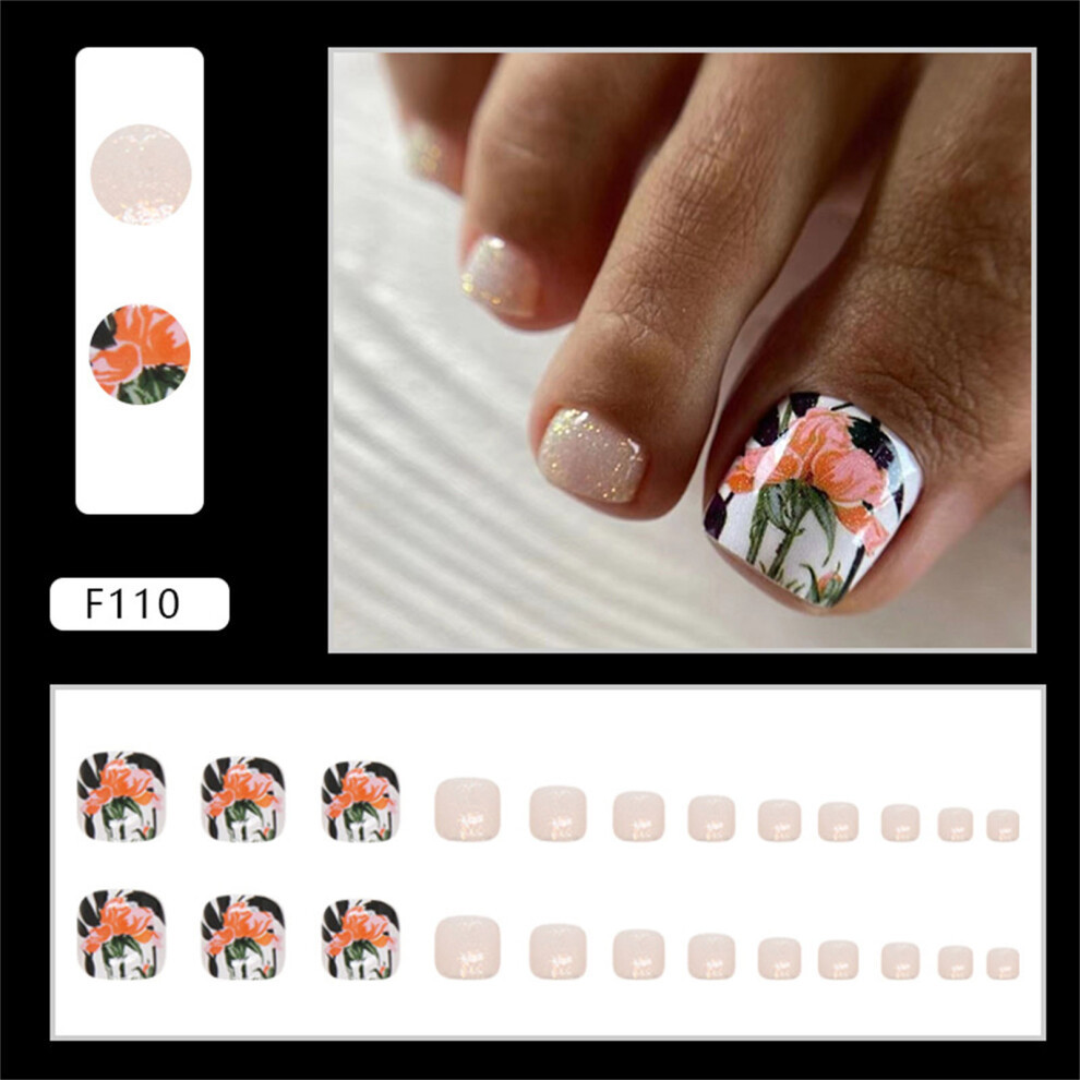 Reach-Tools (Standard) Peony Printed Fake Nails - Durable & Stylish