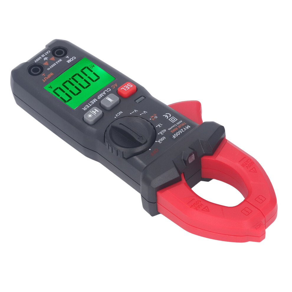Digital Clamp Meter 4000 Counts Lcd Backlit Auto Ranging Current Voltage Tester 7681389453477
