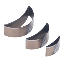 3PCS Alloy Steel Curved Moon Shape Cutting Die Set for Fabric Leather Clay