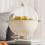 (White) Modern Fruit Bowl for Coffee Table - 50 Char 3