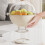 (White) Modern Fruit Bowl for Coffee Table - 50 Char 6