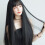 (Black) 28\" Straight Synthetic Wig with Bangs 3