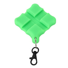 Schwungbogen-Silikongriff | Grün | 7x7cm, Leichtgewicht 71g