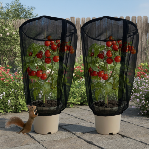 (2pc Large With Frame) Reusable Plant Cover - Insect & Bird Proof 2