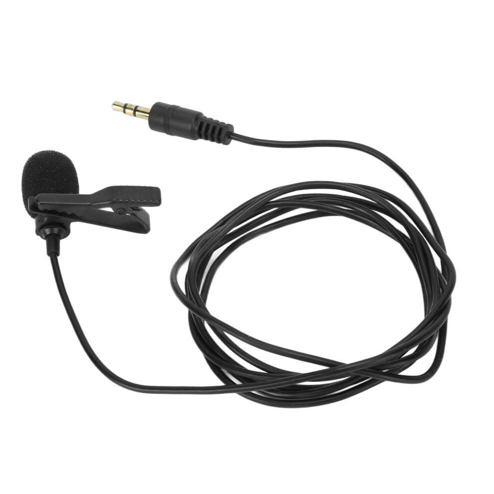 Omnidirectional Lavalier Microphone With Noise Reduction, 1.5M Cable For Interviews & Streaming 5041389453785