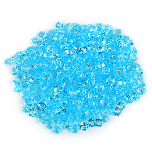 500 Stück 8 mm Spitz Acryl-Diamant-Konfetti Blau 1