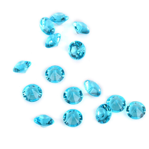 500 Stück 8 mm Spitz Acryl-Diamant-Konfetti Blau 2