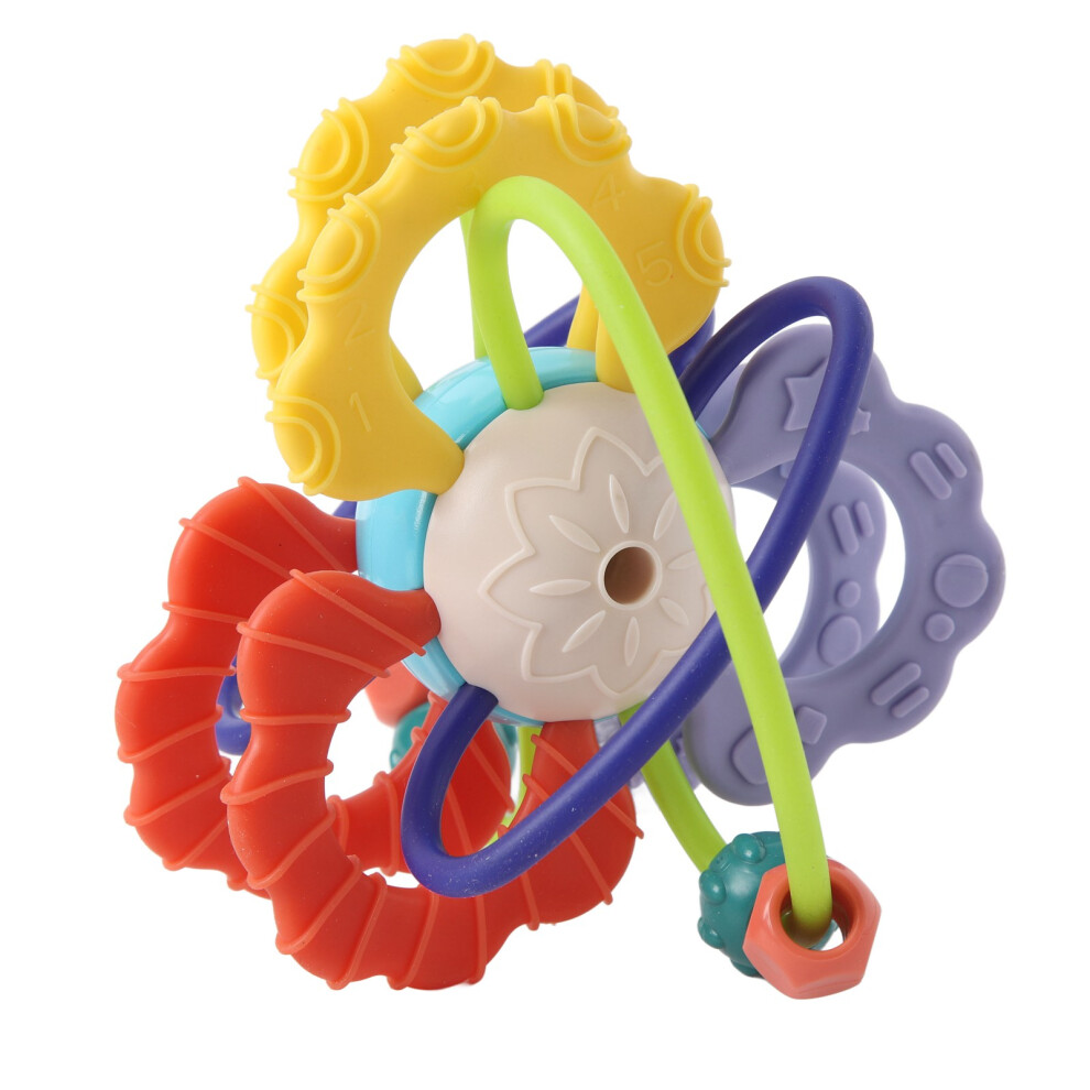 Silicone Teething Ball Toy for Babies, Safe, Soothe & Promote Coordination
