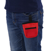 Leckerli-Tasche fürs Training am Gürtel 9x4x13 cm Rot